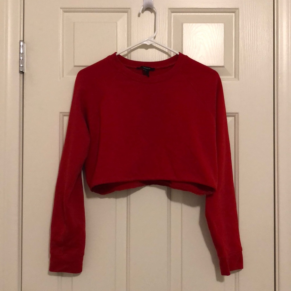 Forever 21 red crop top